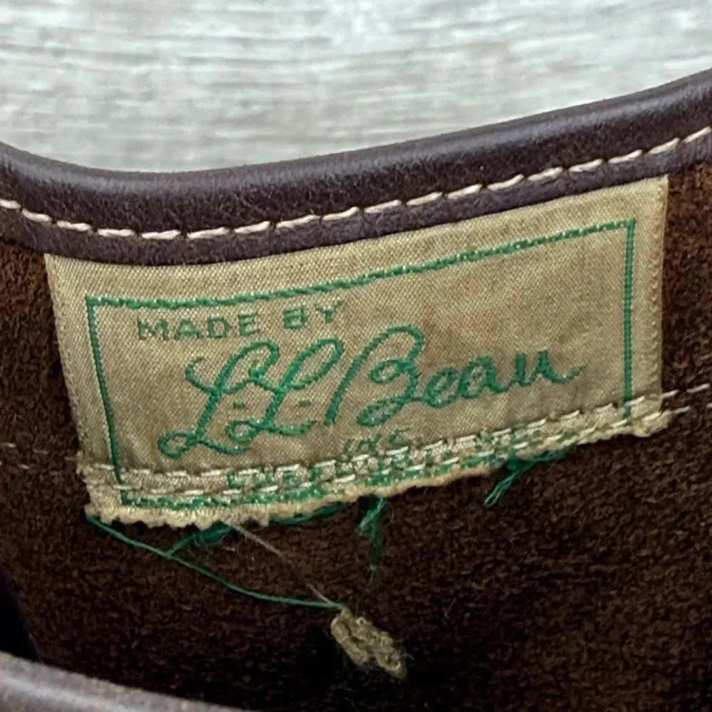 LL Bean Maine Hunting Shoe Men’s Sz 5D Brown Leather 8-Eye Waterproof Duck Boots